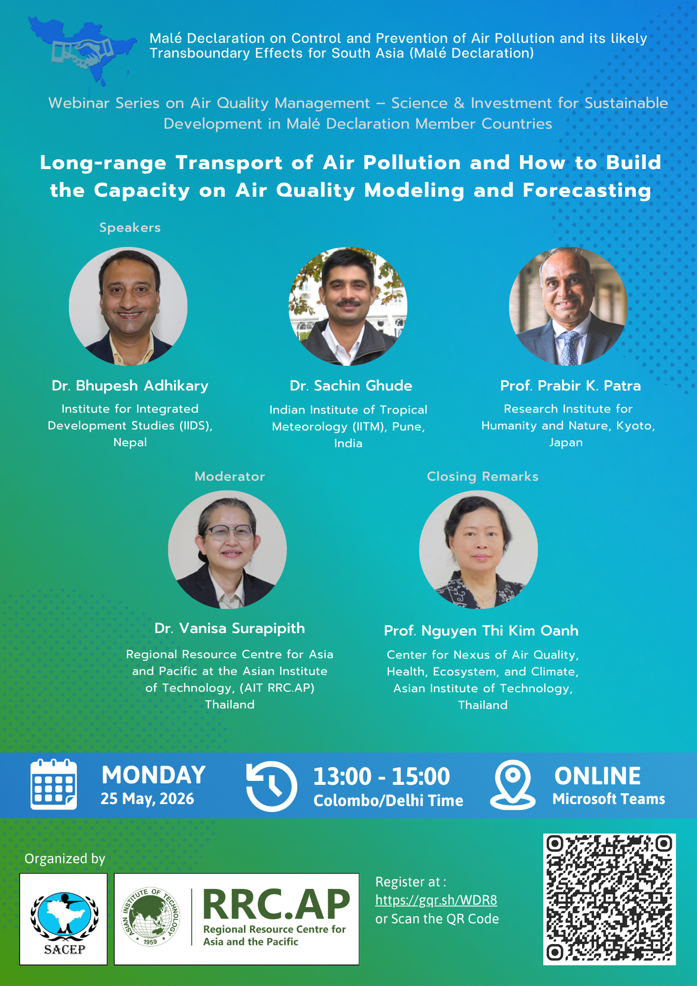 Air Quality Management Webinar Series Flyer