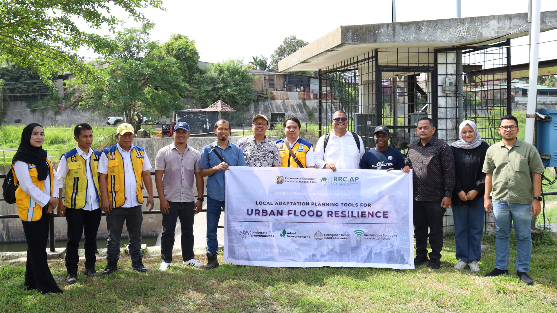 field visit to the Medan Flood Control