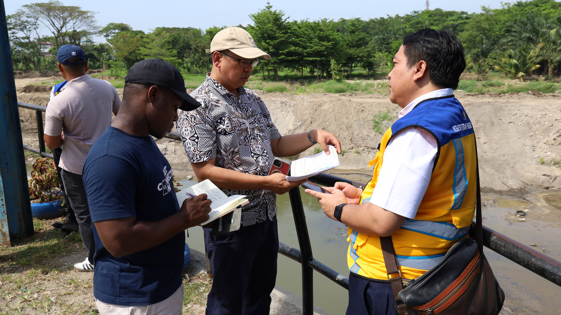 field visit to the Medan Flood Control